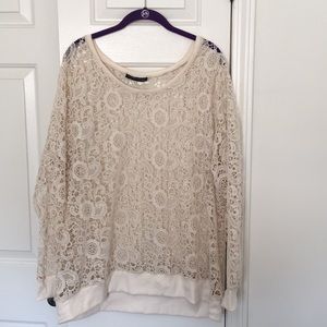 Lane Bryant Lace Sweatshirt